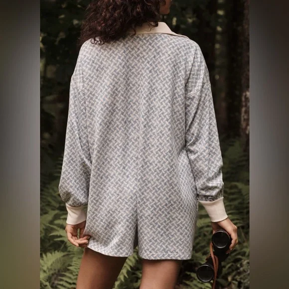 Anthropologie Waffle Cocoon Romper, Size XL - Picture 4 of 12